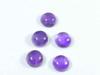 14Cts. Натуральный аметист круглый кристалл кабошон драгоценный камень 5 шт. лот 9X9MM RQ-1819