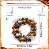 Halloween Pumpkin 2D Acrylic Pendant Decoration,Horror Sturdy Hanging Ornament for Front