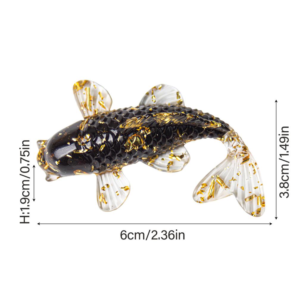 6 см Украшения Кои Ручной работы Кристальная Капля Клея Украшение Кои Для Автомобиля Офиса Стола Шкафа Чайного Столика Креативное Рыбное Украшение
