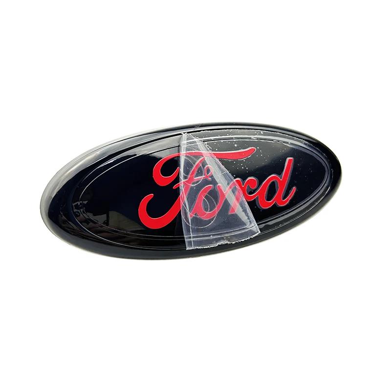 Car Sticker 14.5x6.5cm ABS Car Front Emblem Badge for Ford Focus 2 3 Mondeo Fiesta Ranger Mustang Kuga Explorer Transit Auto Acc