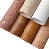 30x135cm Vintage Carved Embossed Faux Leather Fabric Retro Style Synthetic Leather Sheet For DIY Sew Material Background Cloth