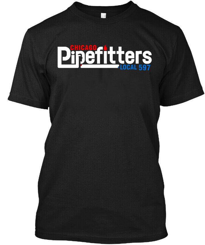 Limited New Pipefitters Local 597 American Labor Union Art Logo T-Shirt S-4XL