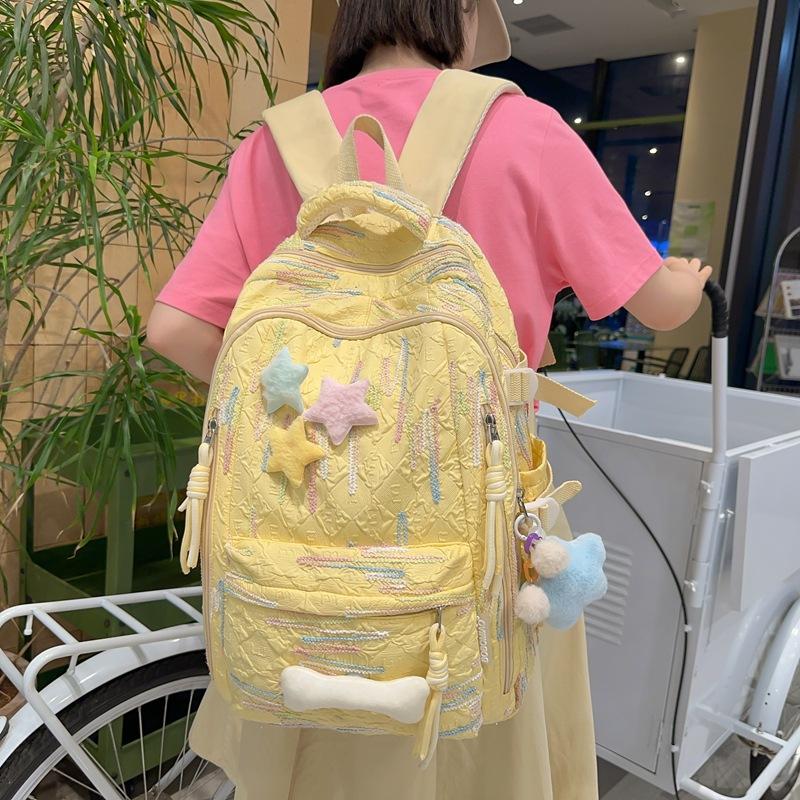 school students Korean version Mori large-capacity backpack for high school students Cute and lightweight backpack