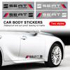 2 шт. Автомобильные 3D наклейки Наклейки спортивные на боковую часть кузова автомобиля Автоаксессуары для Leon 5F Ibiza 5 6 MII Altea Toledo 3 Cordoba Alhambra