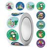 100-500pcs Merry Christmas Stickers Christmas Tags Stickers for kids Gift Baking Package Envelope Stationery Decor 1 inch Round