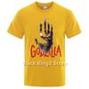Godzillas VS.kong King Anime Printed Men T Shirts Japanese Streetwear Cotton Tops  Tee Hip Hop Harajuku  T-shirts