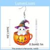 Halloween Themed Ghost Pumpkin Pot Pattern Women Acrylic Earrings For Summer