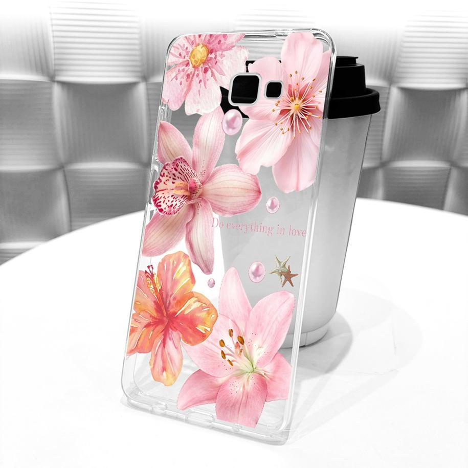 Case For Samsung Galaxy J4+ J4 Core 2018 Cover SM-J410F SM-J415F Clear Cases Fashion Flower Silicone Bumper For Samsung J4 Funda