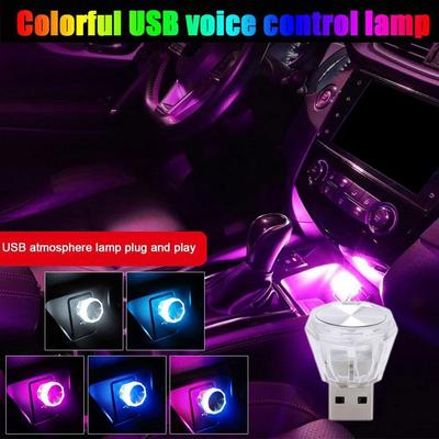 Портативный автомобильный USB-светильник с подсветкой Mini LED Декоративный светильник для компьютера с подсветкой O6V0
