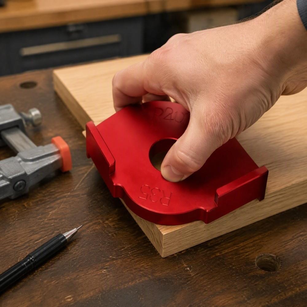 Semicircle Corner Radius Jig R Angle Trimming Tool Quick Positioning Template Router Machine