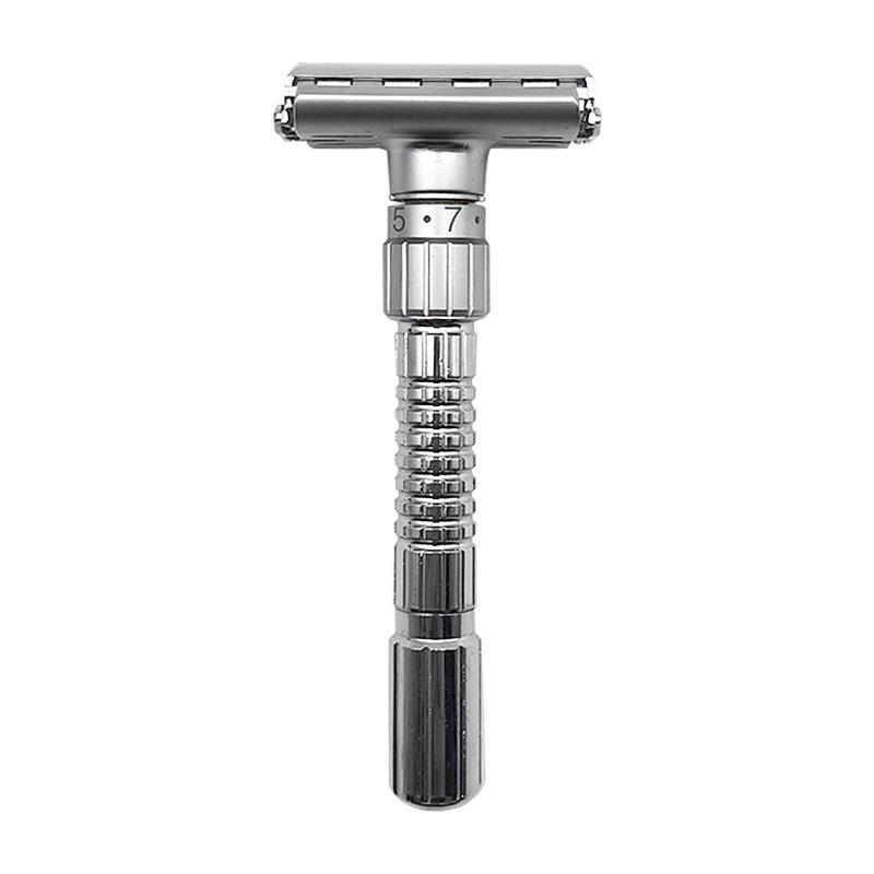 Adjustable Men's Double-Sided Twist-Open Manual Shaving Razor