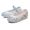 The Inner Height Is Increased by 3 Cm, and the New Antique Series Flat-heeled Round Head Low-top Embroidered Shoes Hanfu Shoes