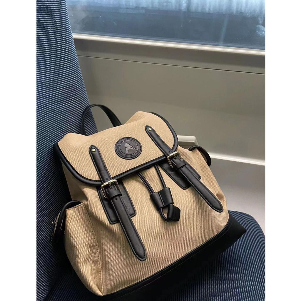 New Large Capacity Canvas Bag Niche Design Student Class Backpack Casual Versatile Handbag