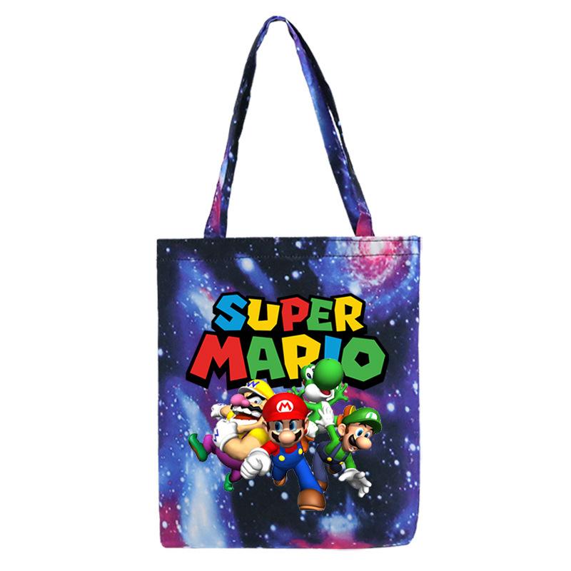 Сумка через плечо с принтом игровых товаров Повседневная Сумка-тоут Super Marie для студентов