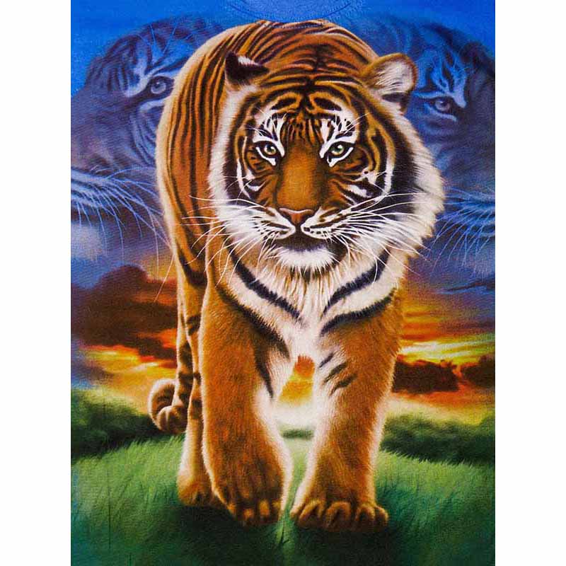 Новый 5D DIY алмазная живопись Тигр Алмазная вышивка животные вышивка крестиком полная квадратная круглая дрель ремесла домашний декор ручной подарок