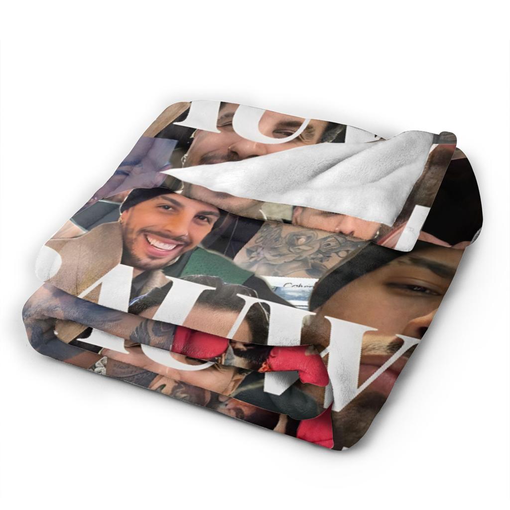 Stylish Rauw Alejandro Singer Rapper Blanket Super Soft Velvet  Comfortable Throw Blankets Machine Washable