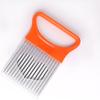 1pc Stainless Steel Onion Holder Slicer Prongs Cutter Chopper Vegetable and Meat Cutter Holder Comb Kitchen Gadget Accessories