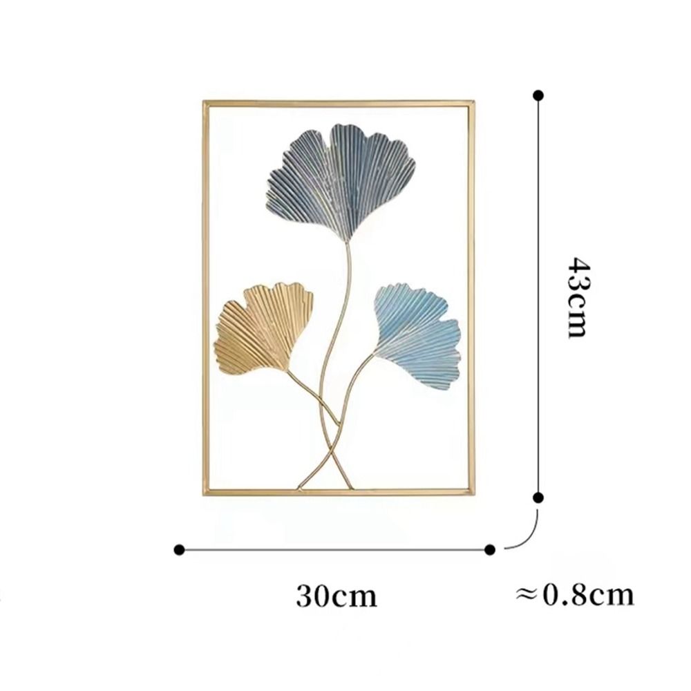Кабинет Диван Фон Рабочего стола Украшения Листья Скульптура Украшения из листьев Гинкго Изделия из железа Изделия ручной работы