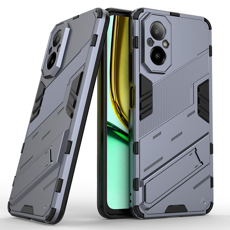 Магнитные бронированные противоударные чехлы для телефонов Oppo Realme C67 C63 C61 C65 C55 C53 C51 C21Y C25Y C12 C15 с подставкой
