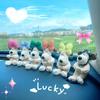 Украшение автомобиля Куклы Пилот Pawdog Рулевые фары Стеклоочиститель Уай Щит Орнамент Милый бантик Собака Автомобиль Стеклоочиститель Кукла Аксессуары для интерьера