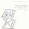 Quick Setup Wooden Small Table Sturdy Base Folding Sofa Table  Home Living Room