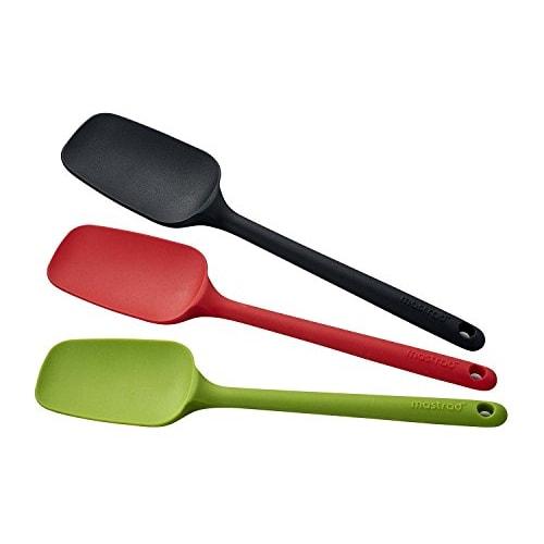 Mastrad Full Silicone Spatula Spoon, Black, F10400
