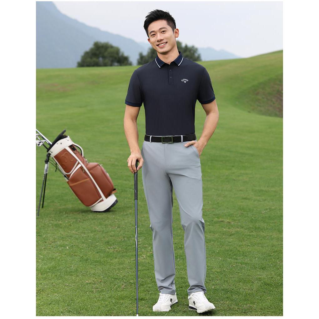 Callaway 2025 Летняя вышивка Высокое качество Гольф Досуг Спорт Стиль Солнцезащитный антибактериальный поло рубашка