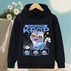 K-pop Охотник на демонов Руми Дерпи Мультяшные Девочки Мальчик Толстовка с капюшоном Теплая Детская Волна Мода Повседневные Топы Повседневная Одежда для Девочек