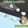 Miniature Sheep Figures Resin Realistic Mini Animals Model DIY Sheep Cake Moss Landscape Ornament for Craft Tabletop Party Decor