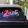 Yousheng 2 листа 2026 С Новым годом Декоративные наклейки на окна Год Лошади Электростатическая ПВХ Статическая наклейка для дома, офиса, стены, стеклянной двери, праздника