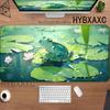 HYBXAXC Противоскользящий резиновый коврик для стола Игровой офисный коврик для мыши Лист лотоса Лягушка Арт-коврик для стола для геймеров Фэнтези Настольные игры