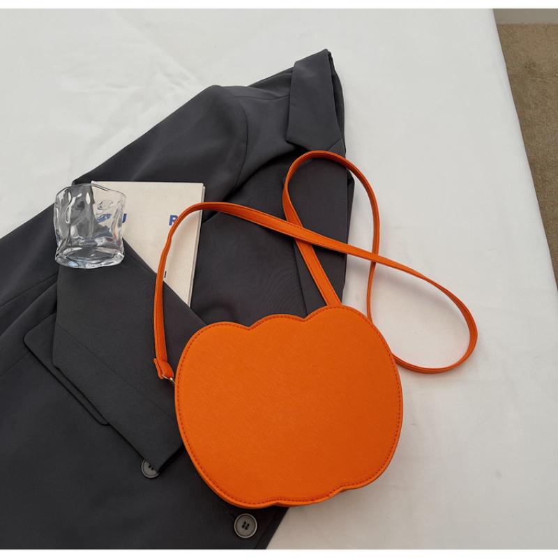 Pumpkin Crossbody Bag For Women Pumpkin Shoulder Bag Female Halloween Bag Pu Leather Demon Messenger Bag Halloween Shopper Bag