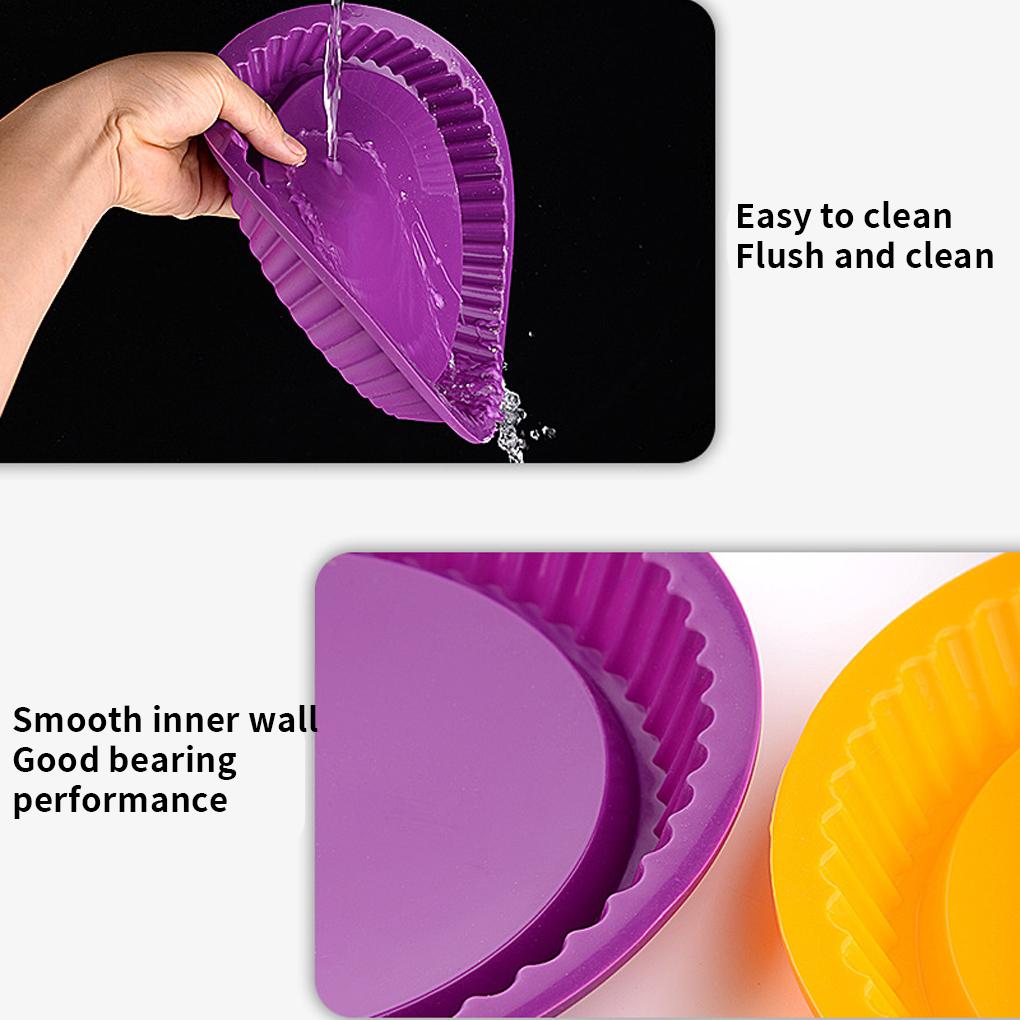 10 Inch Pizza Round Silicone Mold Lace Edge Baking Pans Handmade Cookie Loaf Tray Thin Cake Mould Kitchen Gadgets Tools