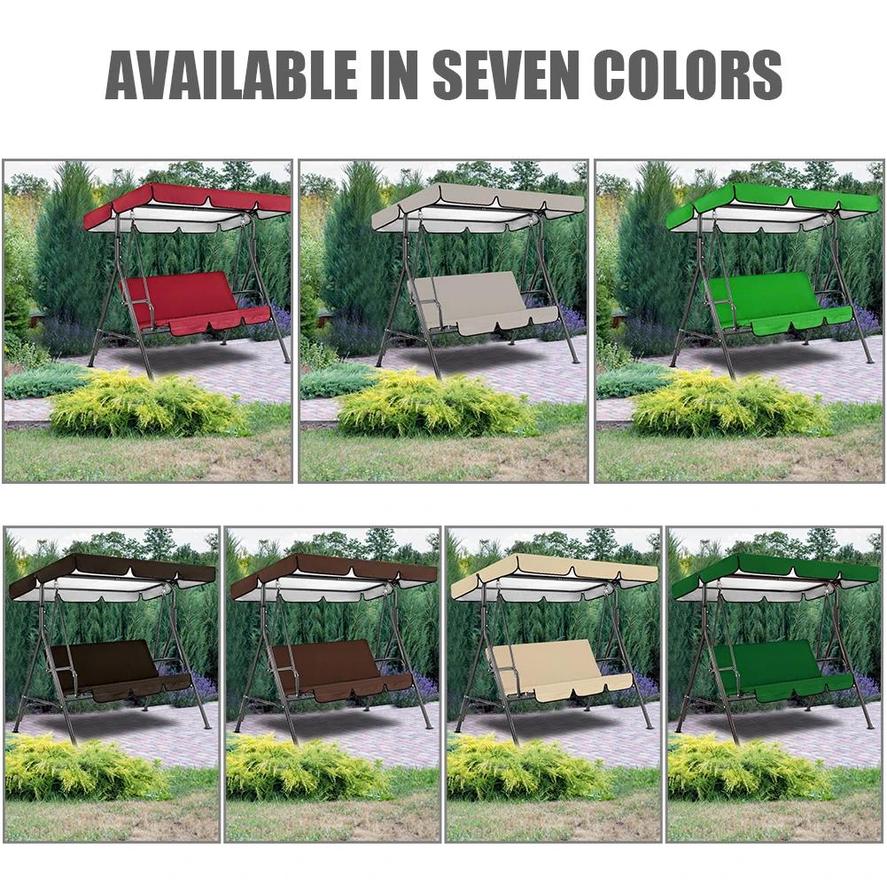 Garden Swing Canopy Top Cover Waterproof Outdoor Swing Chair Hammock Canopy Roof Canopy Replacement Swing Chair Awning
