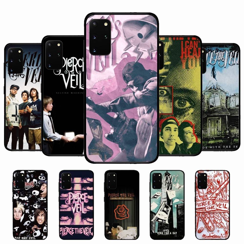 Band Pierce The Veil Band Phone Case For Samsung S 24 Fe 25 Ultra Plus 20 Lite 21 30 22 23 24 22 Ultra 5G Fundas