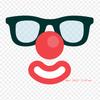 Clown Glasses Clown It Iron On Heat Transfer Printing Vinyl Patches Sticker for Clothes DIY Appliques Washable Patches