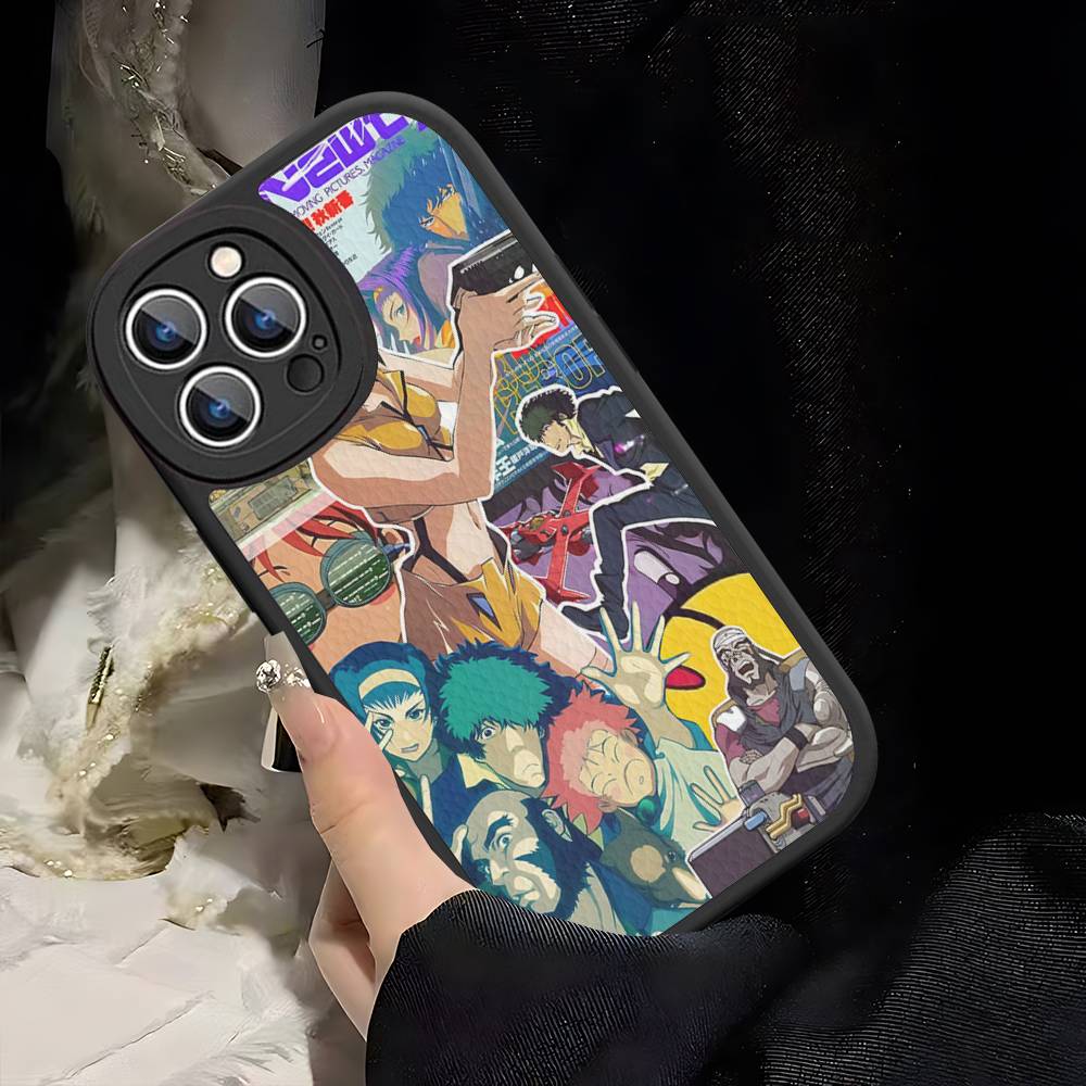 Anime Cowboy Bebop Phone Case Hard Leather For IPhone 16 15 14 13 12 Mini 11 14 Pro Max Xs X Xr 7 8 Plus Fundas