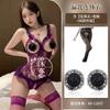 Sexy lace perspective pure desire uniform seduction one-piece pajamas hot no-take lingerie
