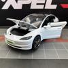 1:32 Модель Tesla Model 3 Сплав Модель автомобиля Симуляция Звук и свет Игрушечная машинка с инерционным механизмом Металлическая машинка Коллекция для мальчиков Украшения Подарок