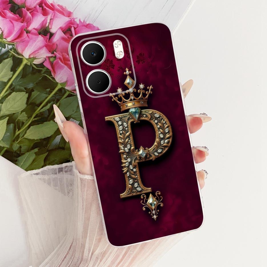 For Oppo A5x 4G Case CPH2725 Luxury Crown Letters Cover Soft Silicone Slim Phone Case For Oppo A5x A 5x OppoA5x 5G Fundas Bumper