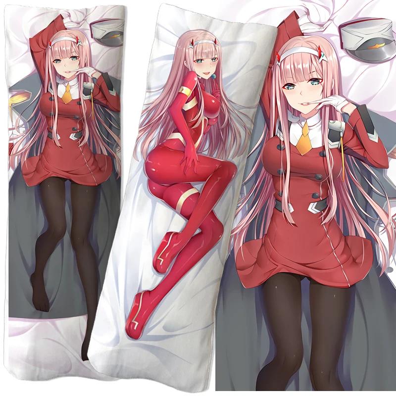 Аниме DARLING in the FRANXX Zero Two Dakimakura Наволочка Подушка Чехол Обнимающая Подушка Чехол Игровая Подушка Otaku Чехол