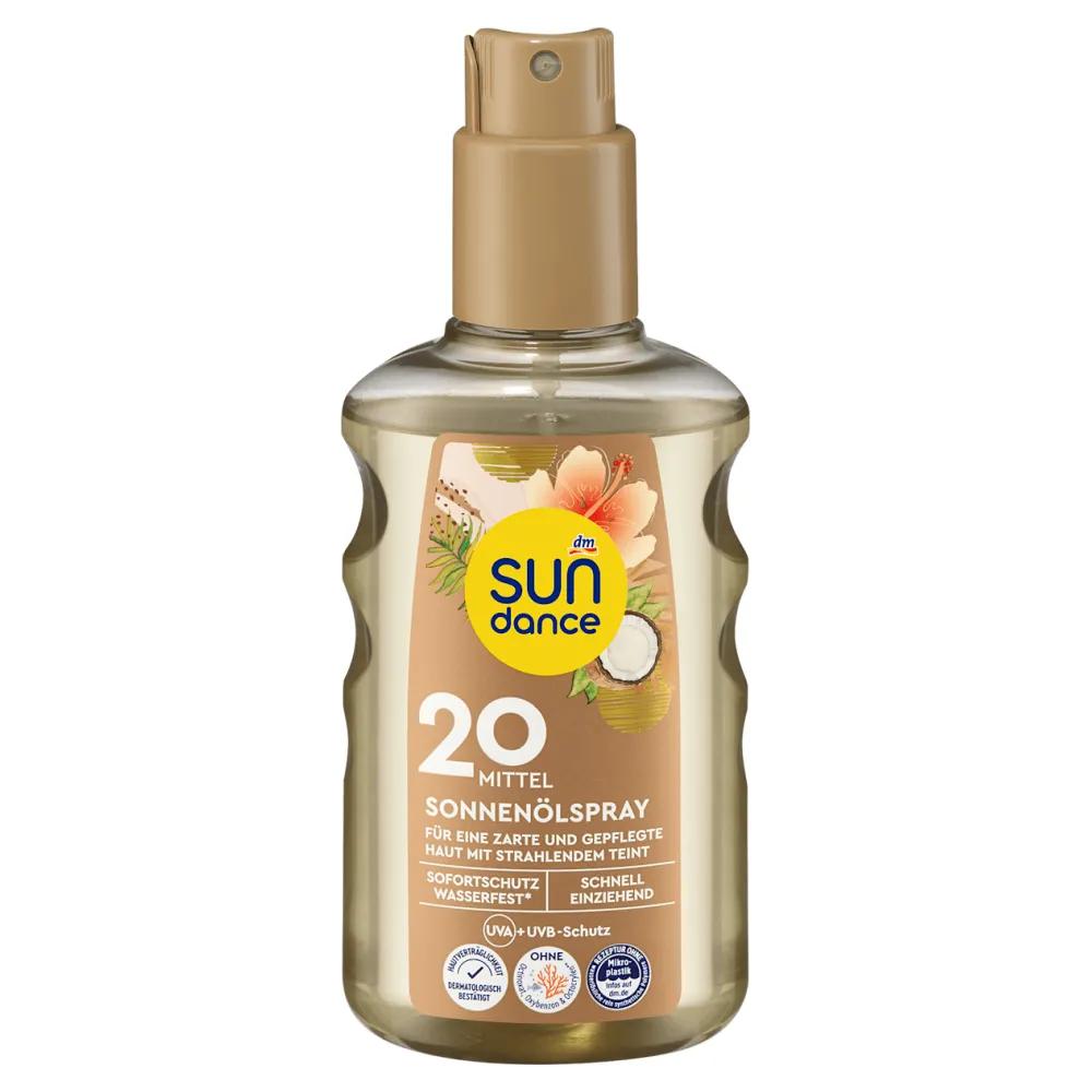 Немецкий DM Sundance Солнцезащитный спрей для тела SPF20 200 мл