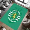 Portugal: Lion Emblem Green Shield carpet Suitable for all seasons floor mats Office chair cushion Fashion Bathroom mat