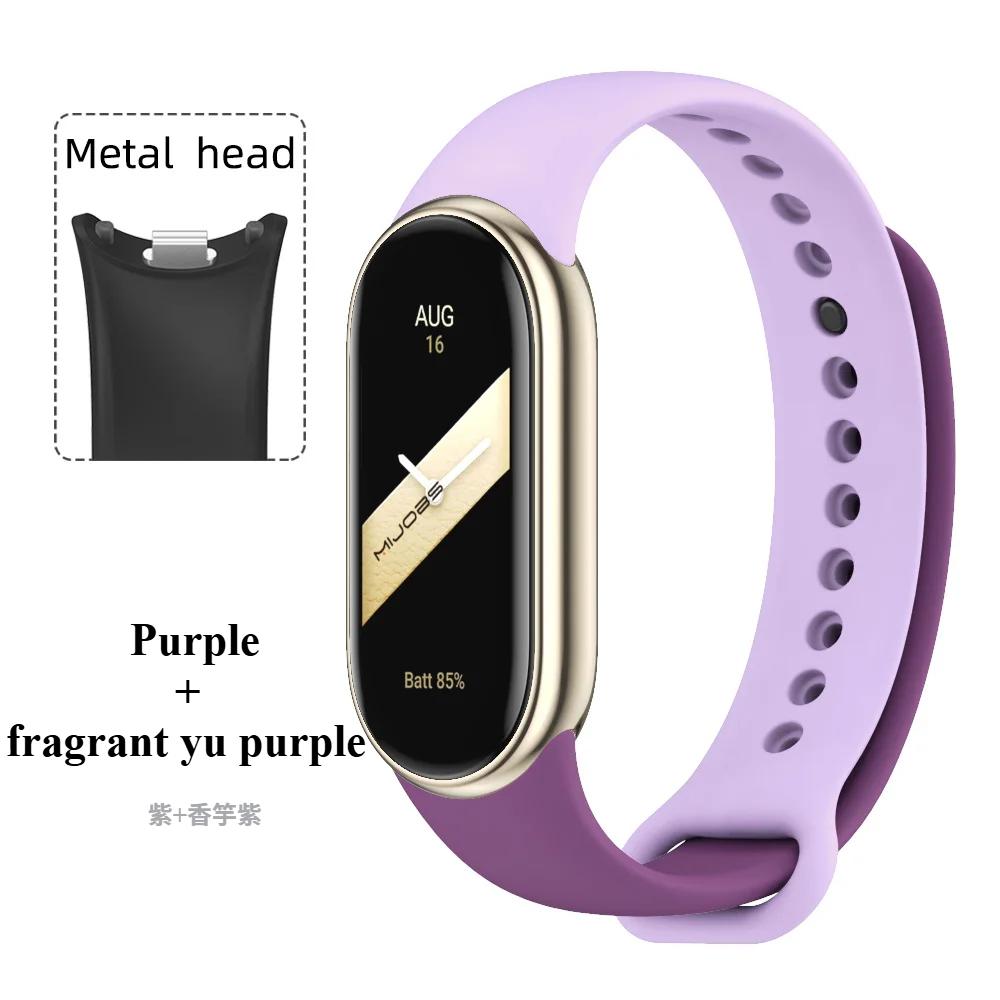 Спортивный силиконовый ремешок для Xiaomi Mi Band 9 NFC Сменный браслет-ремень для Xiaomi Mi Band 8/9/10 Наручный ремешок Аксессуары для умных часов