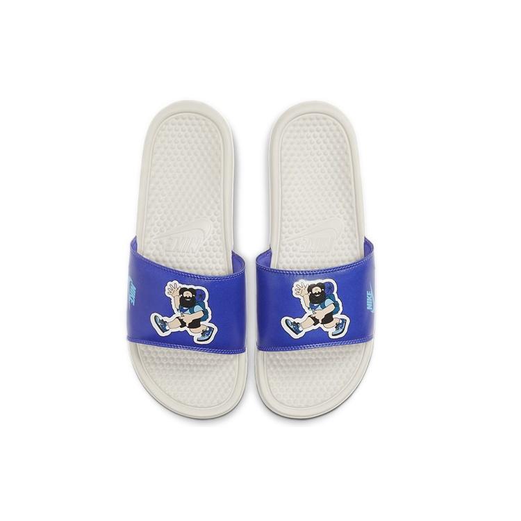 Nike Benassi JDI Print Slide 'Hiker Cartoon - Light Bone' Men's 631261-038