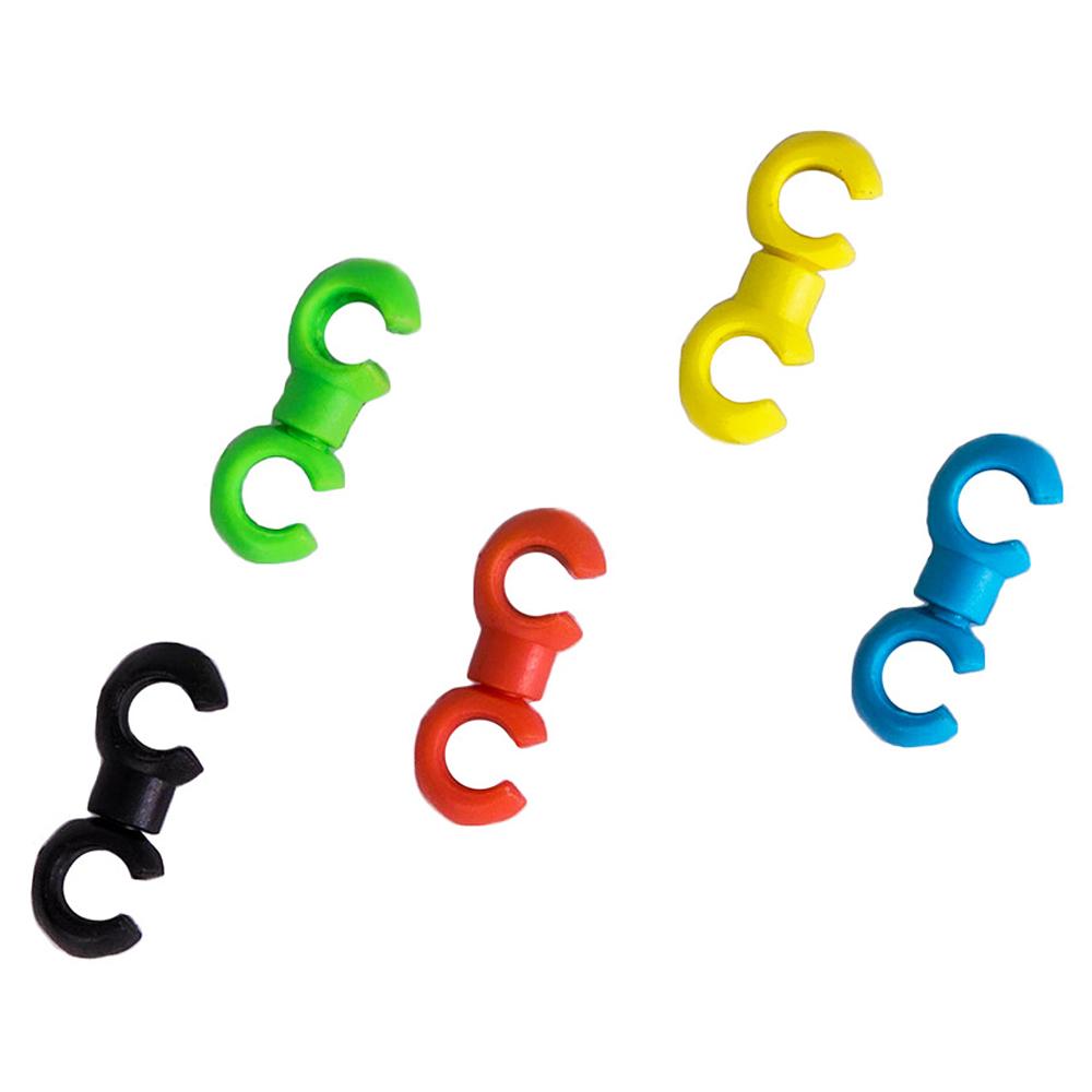 10 шт., зажимы для велосипедного троса, вращающиеся крючки, MTB велосипедный переключатель, трос переключения тормозного троса, крепление корпуса