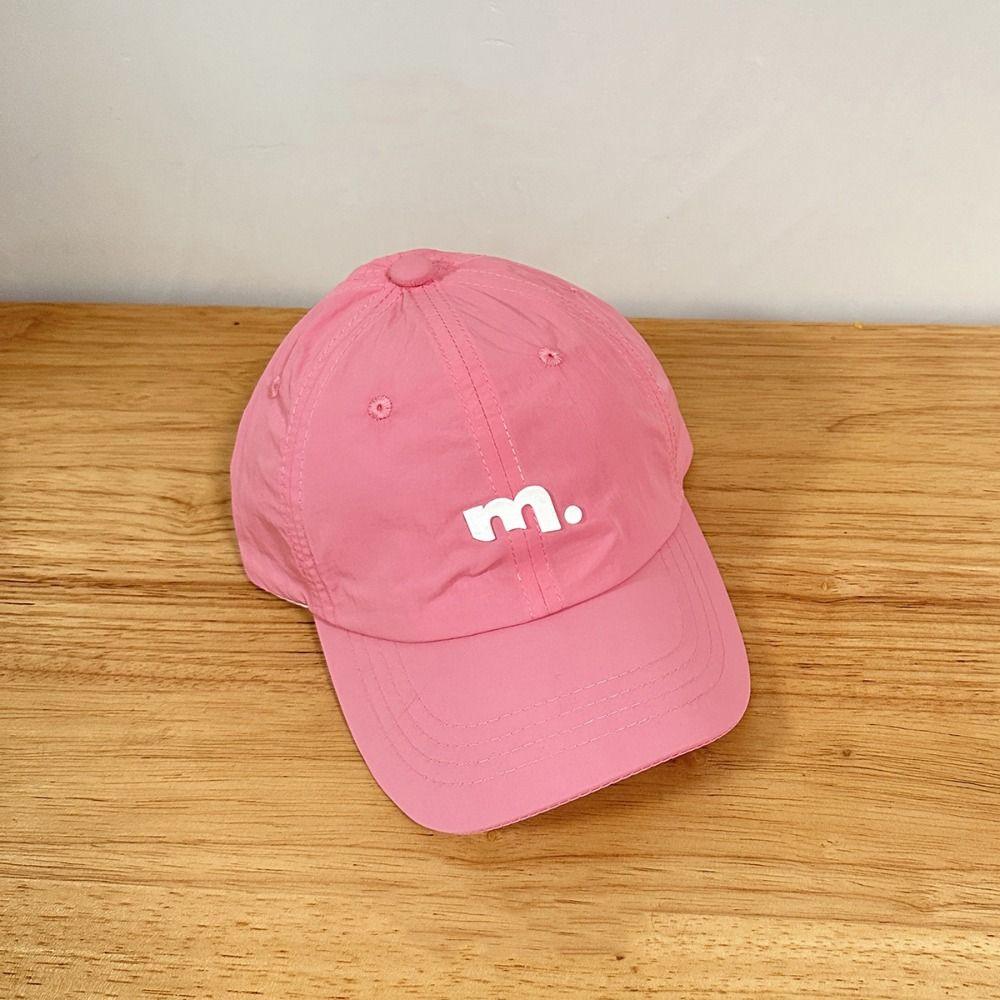 Candy Color Children Baseball Hat Embroiderey Teenagers Peaked Cap Quick Drying Sun Hat  Boys/girls