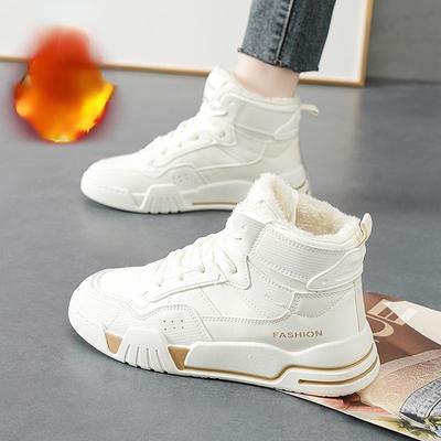 Женские кроссовки для бега на плоской подошве Зима 2025 Ботильоны Ботинки Обувь Кроссовки Белые Низкие Зимние Ботинки Женская Осенняя Обувь Новинка в Коллекции