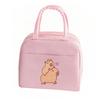 Cartoon Cute Capybara Print Insulated Lunch Bags  Portable Thermal Lunch Tote Bags Picnic Food Preservation Lunch Box Bag