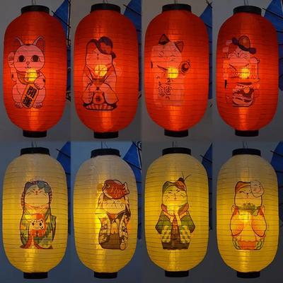 Водонепроницаемые фонарики Lucky Cat в японском стиле Саке Изакая Суши Ламиан Лапша Кухня Ресторан Реклама Праздник Декоративный